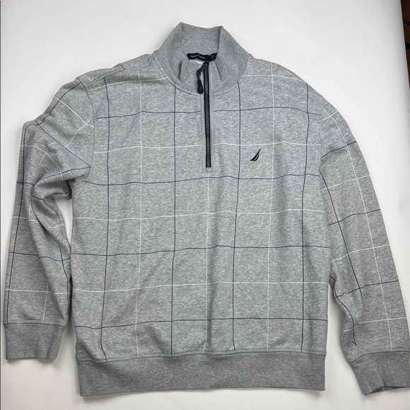 Nautica Men's Gray Zip-Up Sweater Size XL - Picture 1 of 5